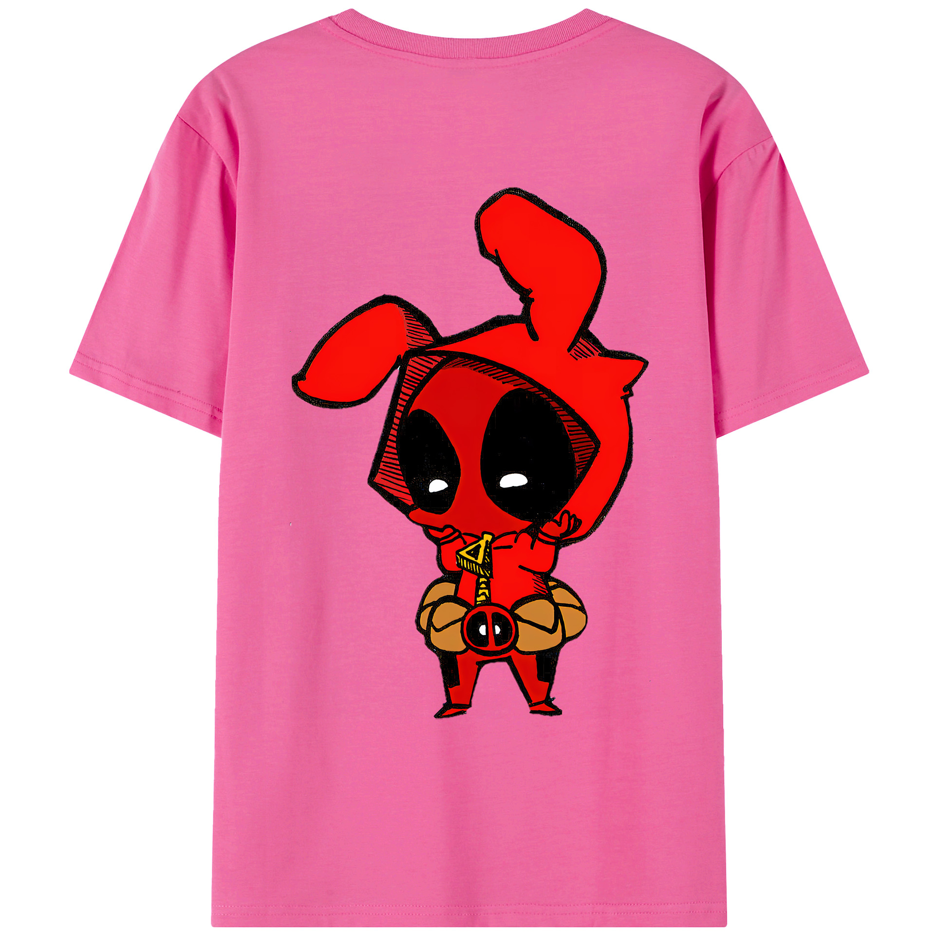（画像用） Deadpool デッドプール レディース半袖Tシャツ(バックプリント)